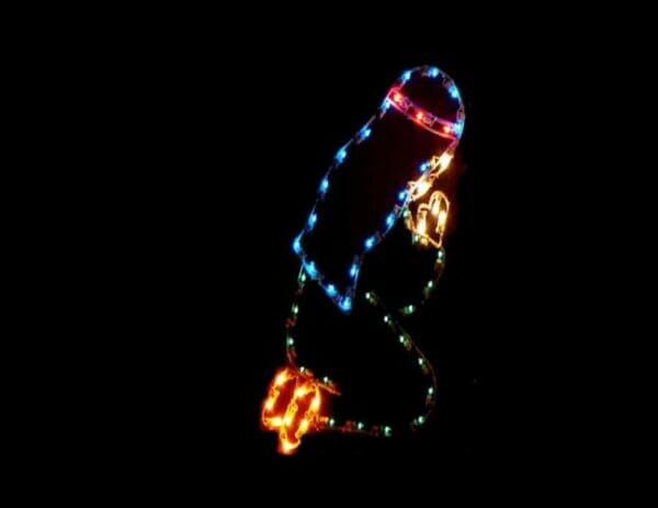 4' Shepherd Boy Kneeling Holiday Light Display