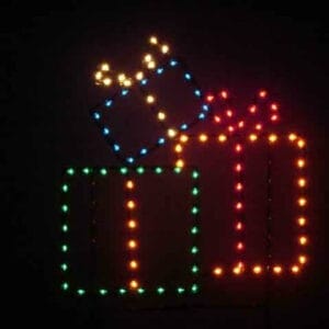 5' Cluster Of Packages Holiday Light Display