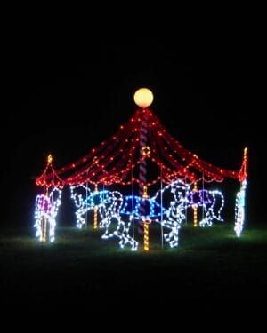 Horse Carousel Light Display