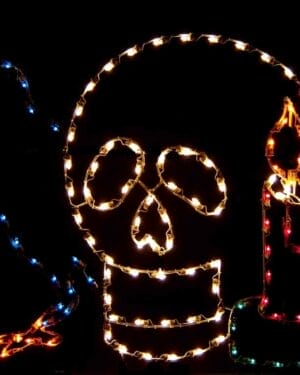 5' Witch's Tools Halloween Light Display