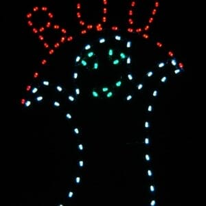 6' Boo Ghost Halloween Light Display