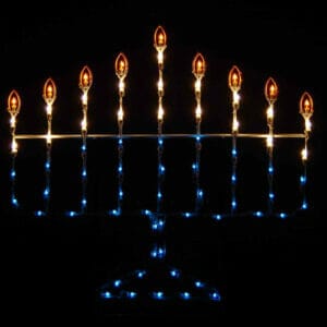 4' Menorah Holiday Light Display