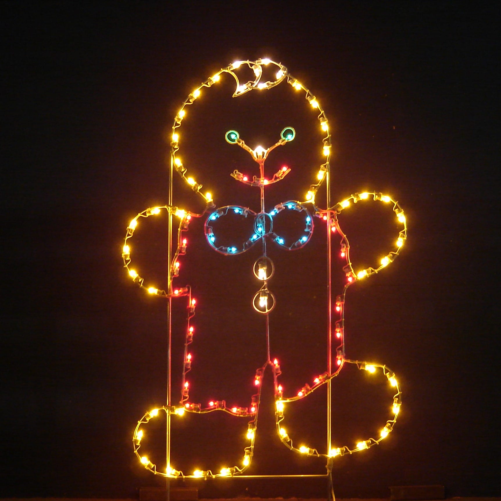 6' Gingerbread Boy Holiday Light Display - Creative Displays