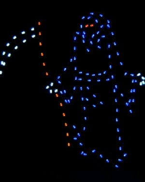 6' Grim Reaper Halloween Light Display