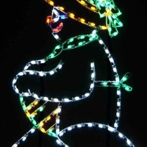 6' Snow Woman Holiday Light Display