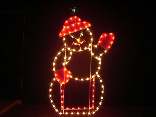 7' Mrs Snowman Holiday Light Display - Creative Displays