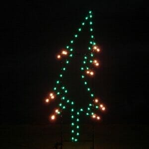 7' Whispering Pine Tree Holiday Light Display