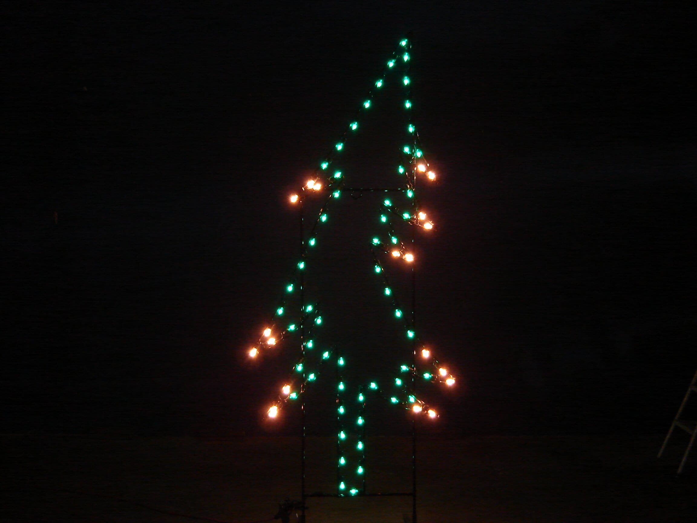 7' Whispering Pine Tree Holiday Light Display