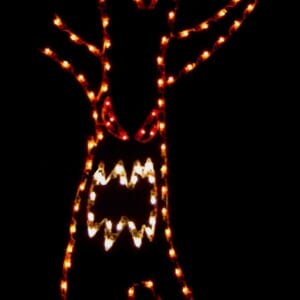7' Haunted Tree Holiday Light Display