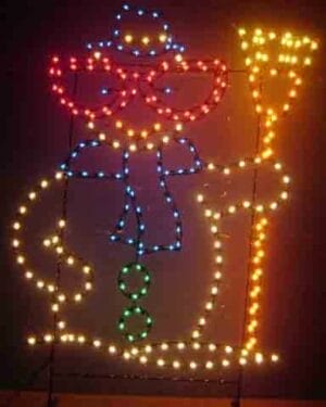 SNOWMAN WITH GLASSES