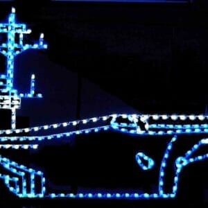 14' Aircraft Carrier Holiday Light Display