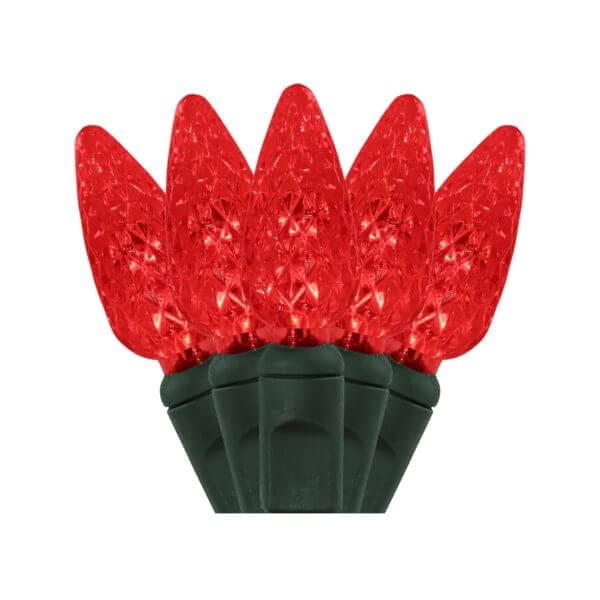 C6 70 LIGHT LED RED CHRISTMAS LIGHTS Creative Displays