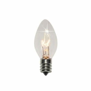 C7 Incandescent Transparent Clear Twinkle Bulbs