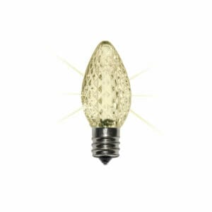 C7 LED Sun White Twinkle Retrofit Bulbs