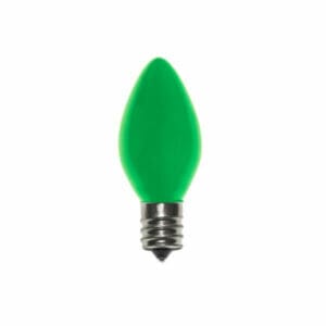 C7 Incandescent Ceramic Green Bulbs
