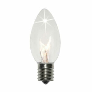 C9 Incandescent Transparent Clear Twinkle Bulbs