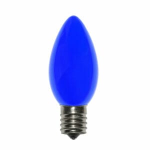 C9 Incandescent Ceramic Blue Bulbs