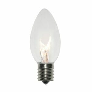 C9 Incandescent Transparent Clear Bulbs