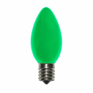 C9 Incandescent Ceramic Green Bulbs
