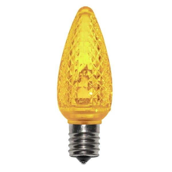 25 Pack C9 Yellow Random Twinkling Replacement Flasher Bulbs