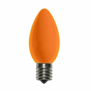 C9 Incandescent Ceramic Orange Bulbs