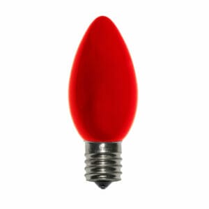 C9 Incandescent Ceramic Red Bulbs