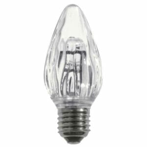 F50 LED Cool White Retro Fit Flame Bulbs