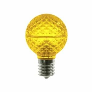 Minleon® G40 C9 LED Yellow Globe Bulbs