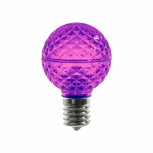 Minleon® G40 C9 LED Purple Globe Bulbs