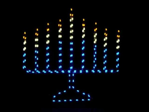 6' Menorah Holiday Light Display