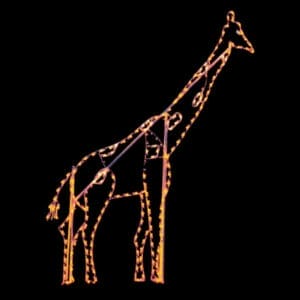 10' Giraffe Holiday Light Display