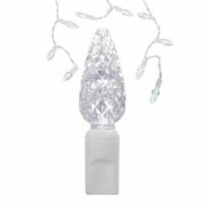 C6 LED Pure White Icicle Lights