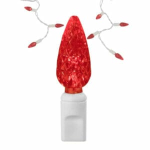 C6 LED Red Icicle Lights