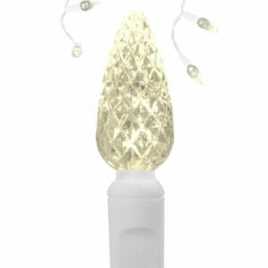 C6 LED Warm White Icicle Lights