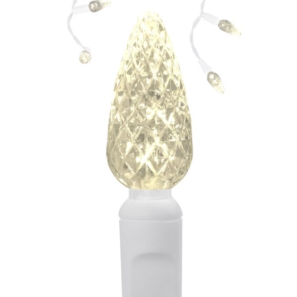 C6 LED Warm White Icicle Lights Creative Displays
