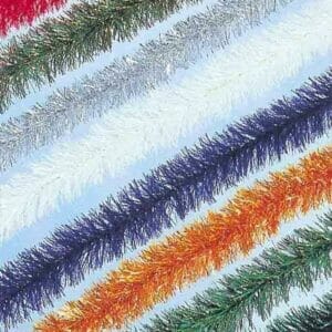 5 INCH FINE CUT GARLAND NON-LIT (SOLD BY THE FOOT)