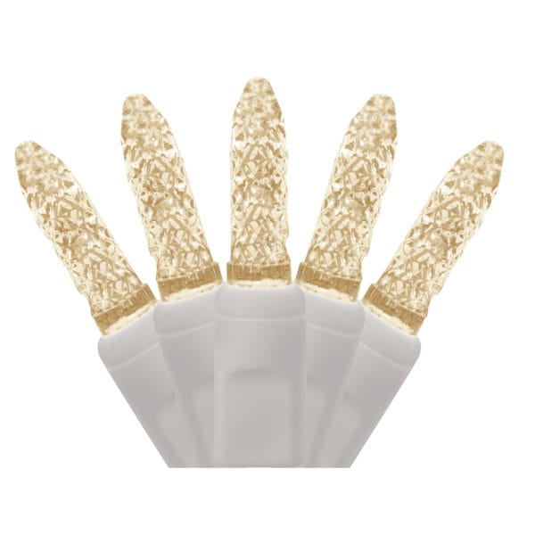 Pro-Grade® M5 50 Light LED Warm White Christmas Lights with White Wire