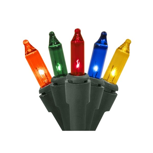 100 Light Multi-Colored Incandescent Christmas Minibrites®