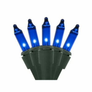 50 Light Blue Incandescent Christmas Minibrites®