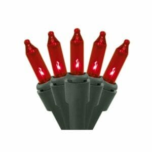 50 Light Red Incandescent Christmas Minibrites®