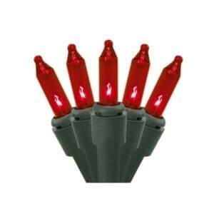 50 Light Red Incandescent Christmas Minibrites®