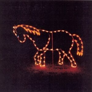 5' Pony Holiday Light Display