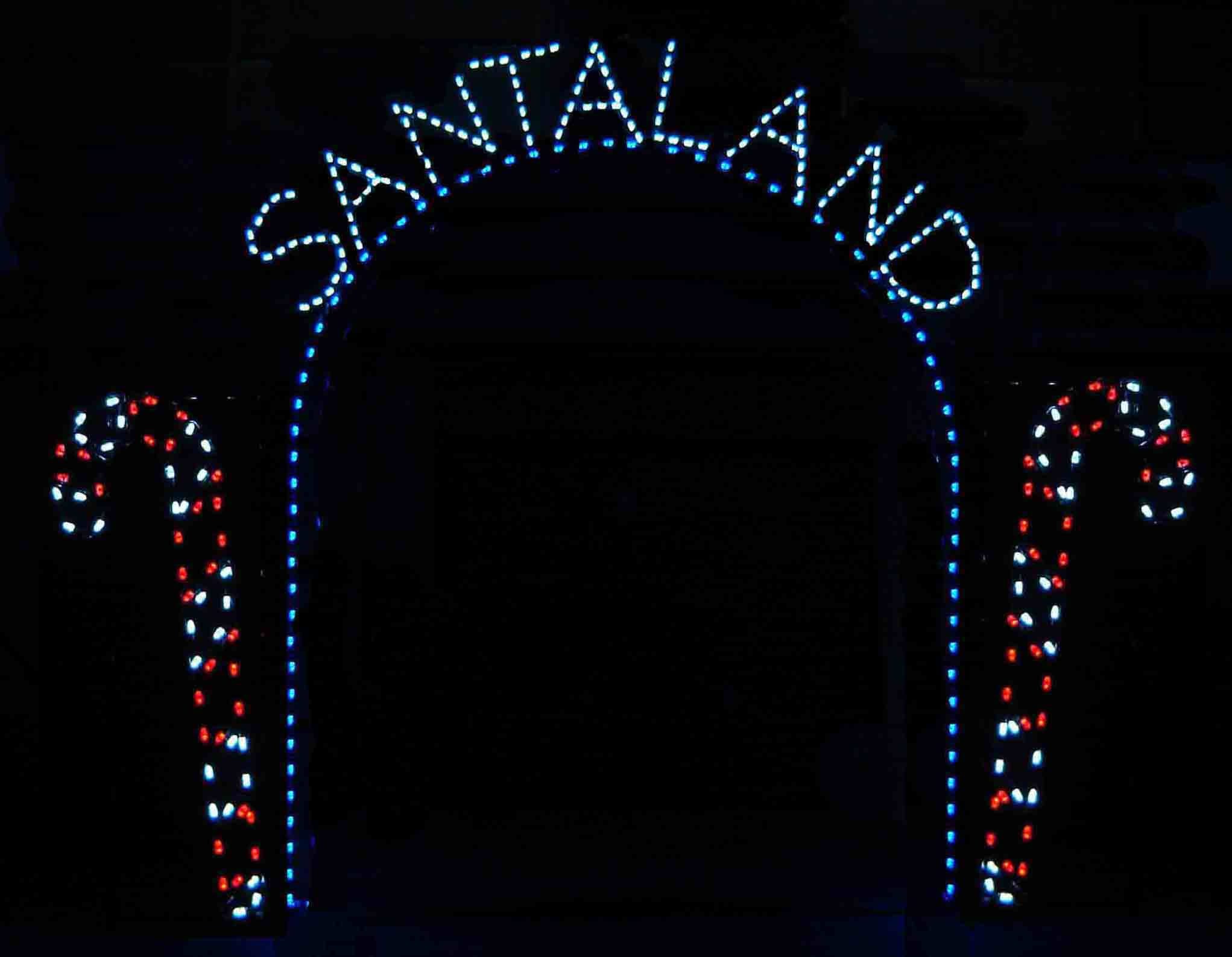 13' Santaland Arch Holiday Light Display