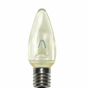 C9 SMD LED SUN WHITE RETROFIT SMOOTH BULB 25 PACK