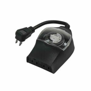 TWO OUTLET MECHANICAL TIMER WITH 48 PINS FOR EXACT TIMING