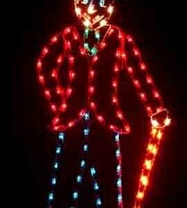 YULETIDE MAN WITH CANE