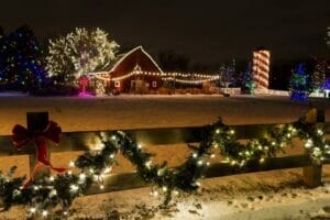 Farm Holiday Lights