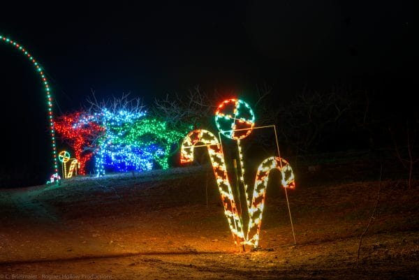 Candy Cane Holiday Light Displays