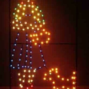 8' Dorothy and Toto Holiday Light Display