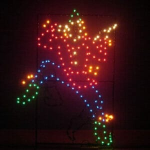 8' Animated Scarecrow Holiday Light Display
